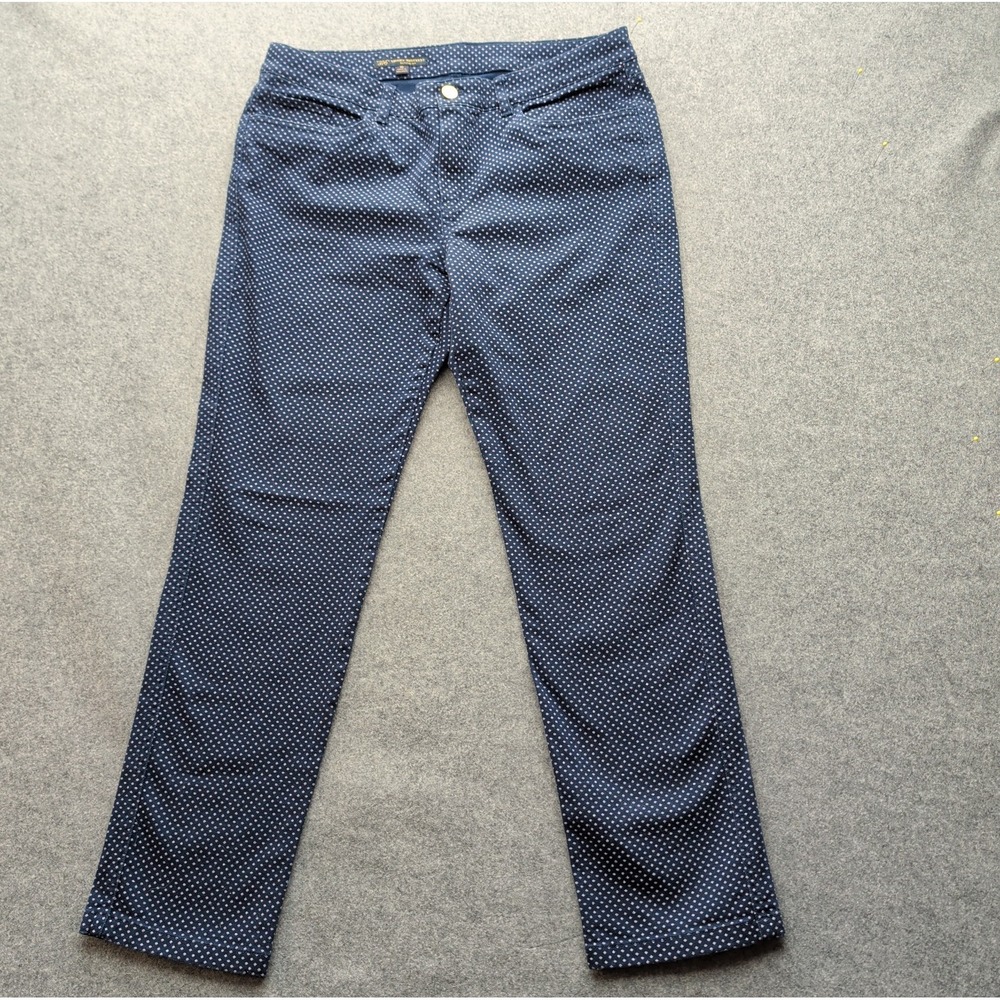 Brookes Brothers 346 Natalie Fit Women's Jeans  10 Diamond Geometric Pattern